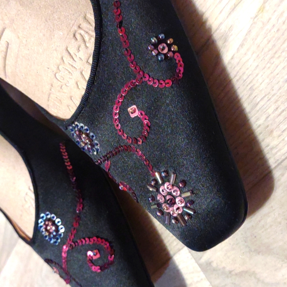 👣MAXSTUDIO 👣Sequines Ball Shoes footwear. - Picture 5 of 16